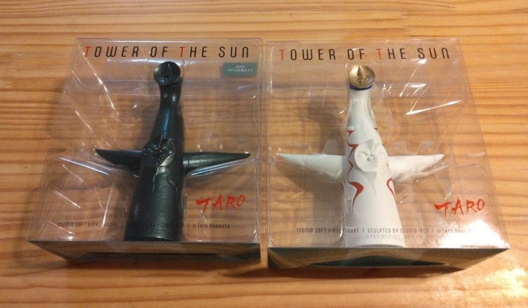 海洋堂 太陽の塔 ソフトビニールフィギュア（白 限定版ブロンズ彩色