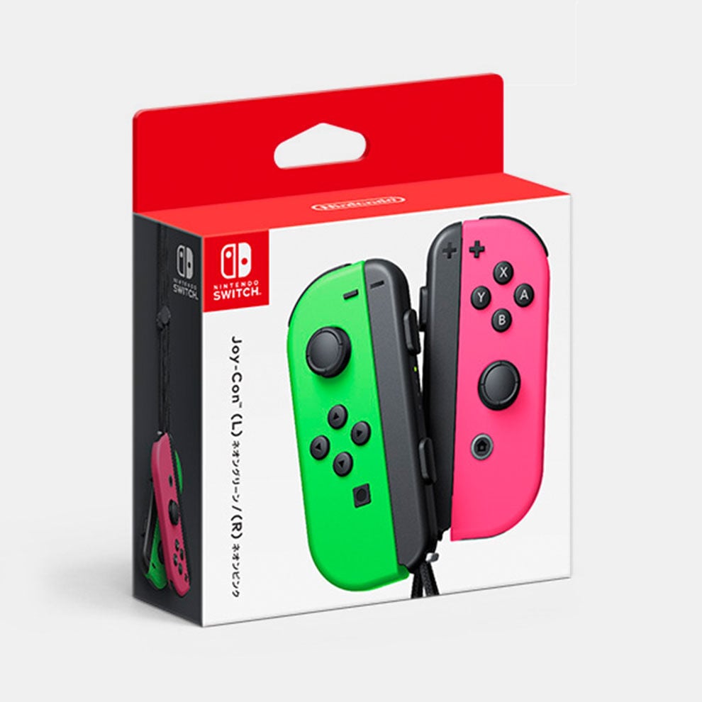 Joy-Con(L) ネオンレッド/(R) ネオンブルー | My Nintendo Store（マイ