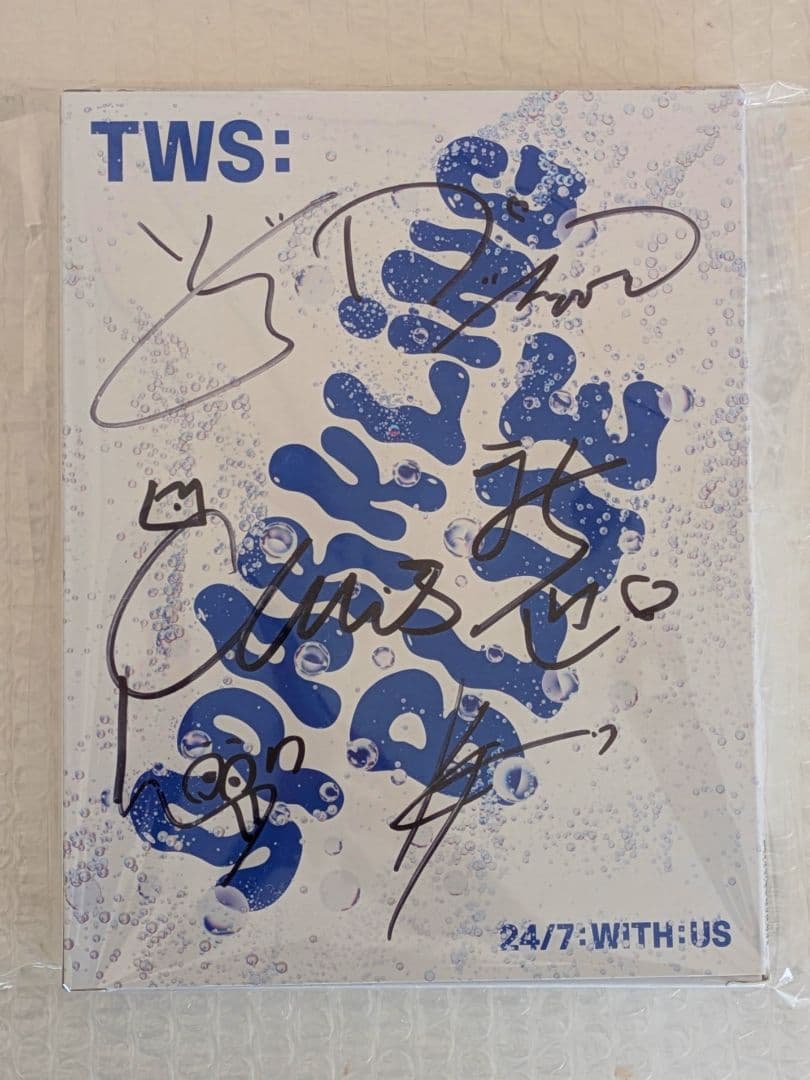 TWS sparkling blue MWAVE 全員 直筆サイン入り tws アルバム 直筆 サイン mwave sparkling blue - メルカリ