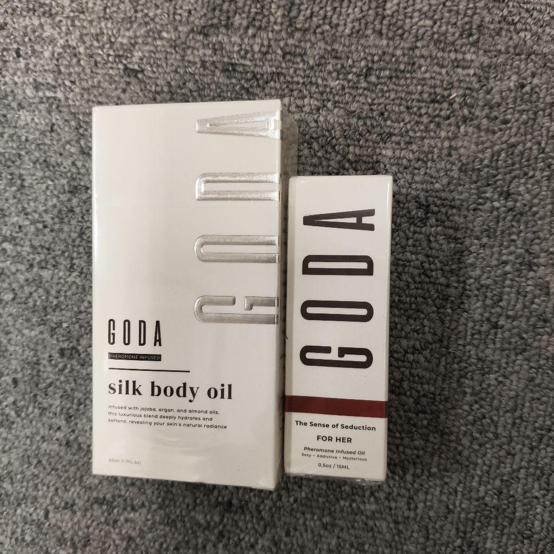 GODA for her ＋　GODA silk body oil セット 1/2X GODA Silk Body Oil, Goda Perfume Oil, Bath & Shower Oil
