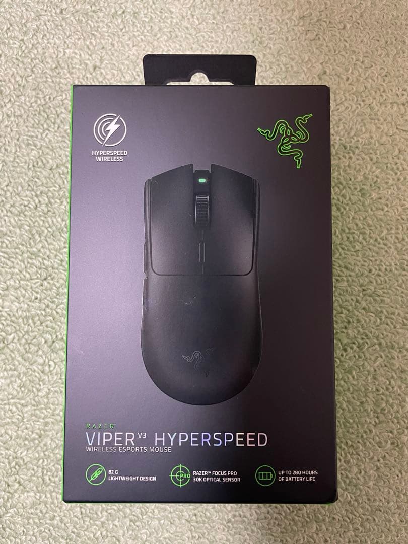 Razer Viper V3 HyperSpeed ワイヤレスマウス Free Shipping! Razer Wireless Esports Mouse Viper V3 Hyperspeed
