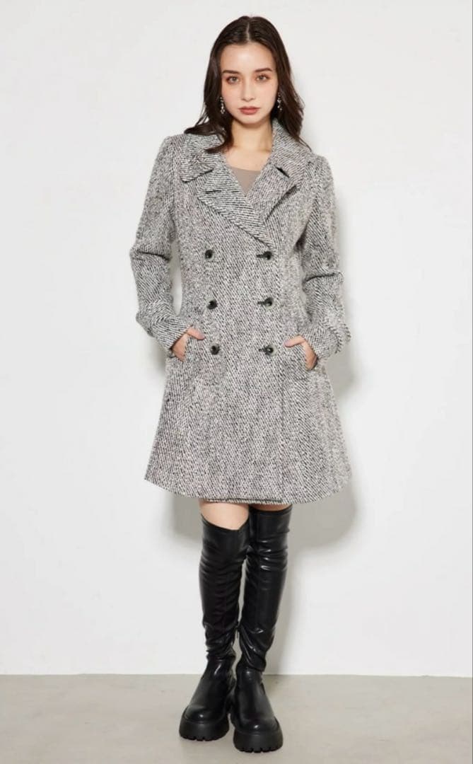 MINI 23 シンデレララインコートrienda（リエンダ）M - メルカリ