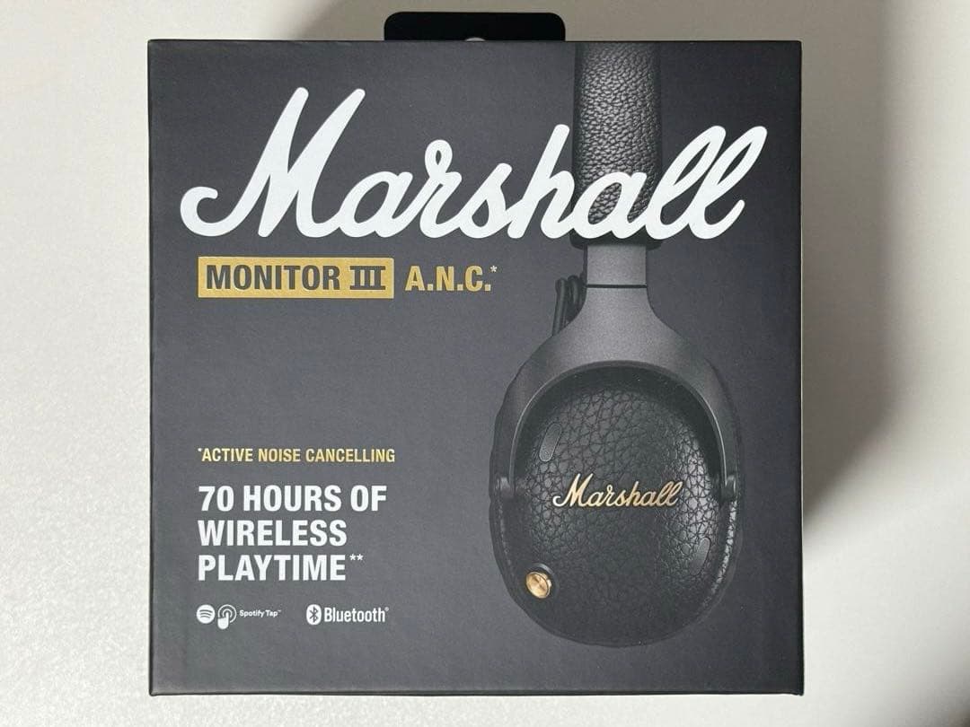 Marshall Monitor III A.N.C. ブラック Marshall Monitor III A.N.C. Wireless Bluetooth Headphones | Sweetwater
