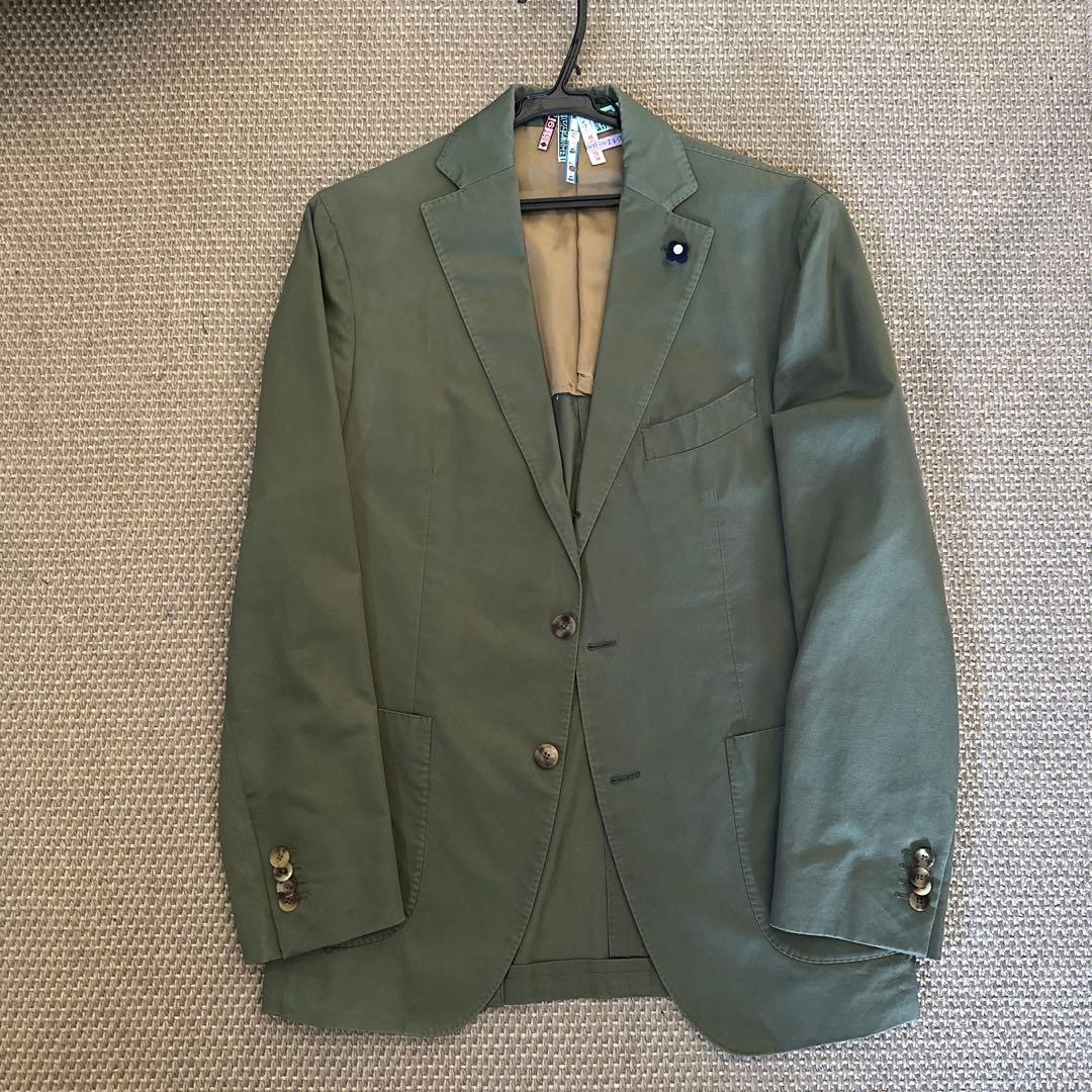 LARDINI ラルディーニ ビジネス セットアップ ブートニエール コットン