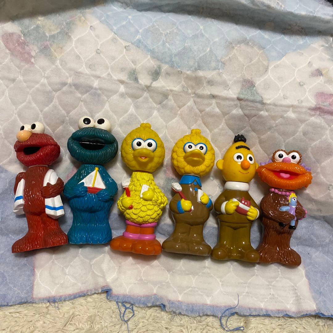 【激レア】希少 セサミストリート　シャンプーボトル　6体セット 激レア】希少 セサミストリート シャンプーボトル 6体セット - メルカリ