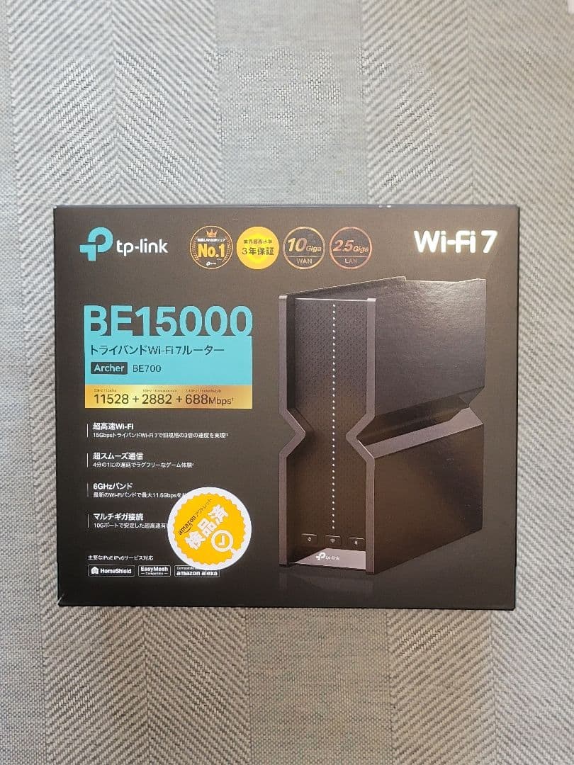 TP-Link BE15000 Wi-Fi 7 ルーター Amazon.com: TP-Link Tri-Band BE15000 WiFi 7 Router Archer BE700