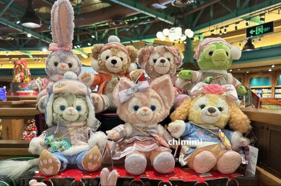 上海ディズニー　春節2026 ダッフィーフレンズssぬいぐるみ7点 新春 ダッフィー ぬいぐるみSS|上海ディズニー – リーナちゃん