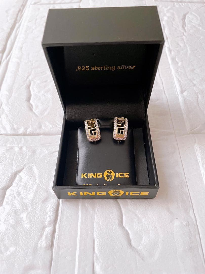 KINGICE キングアイスリング ピアス ゴールド 楽天市場】KING ICE キングアイス リング ピアス 両耳 STERLING SILVER