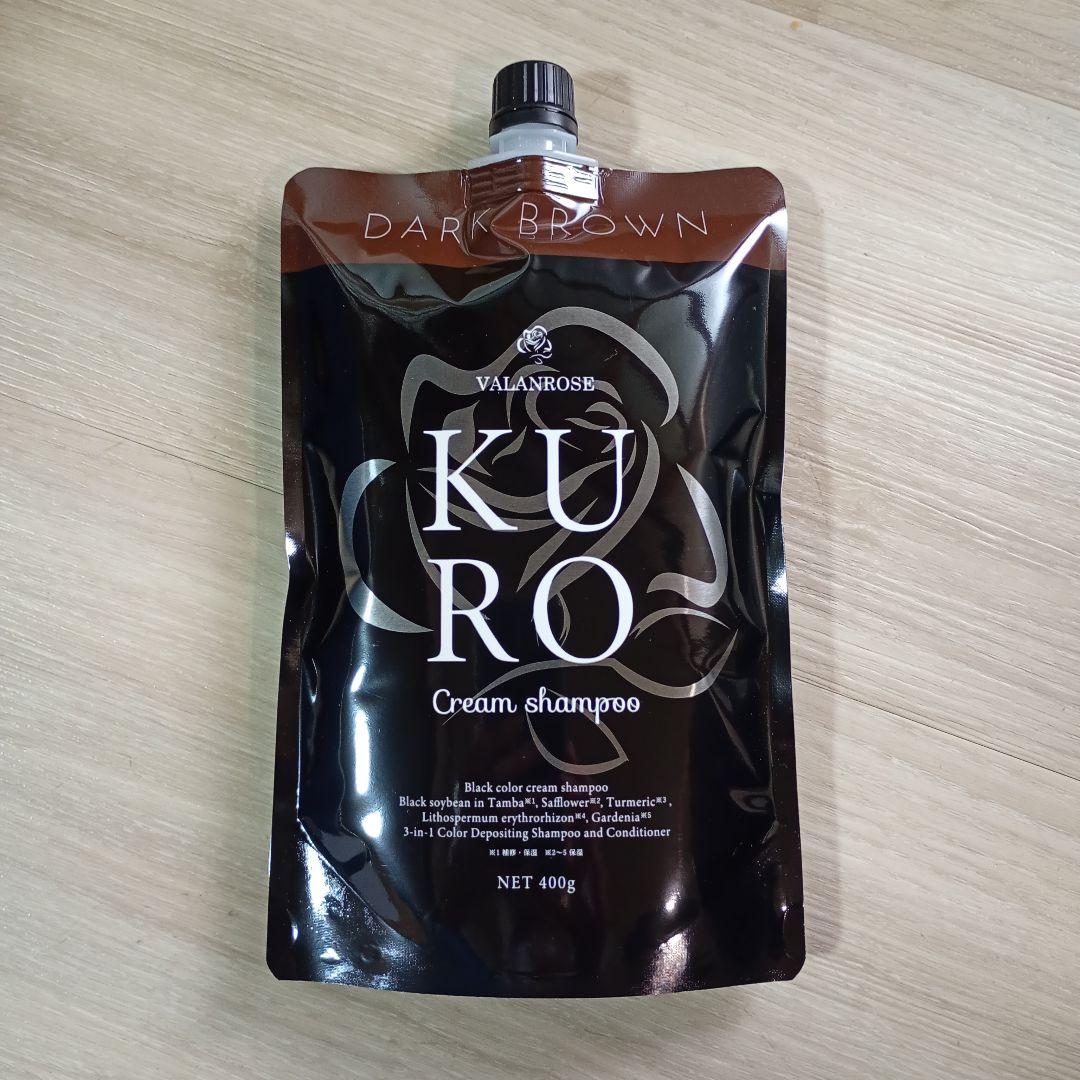 VALANROSB KURO クリームシャンプー ダークブラウン 400g - メルカリ