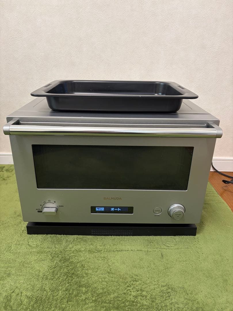美品！！BALMUDA The Range K04A-SU 2021年モデル バルミューダ オーブンレンジ フラット庫内 18L ホワイト BALMUDA The