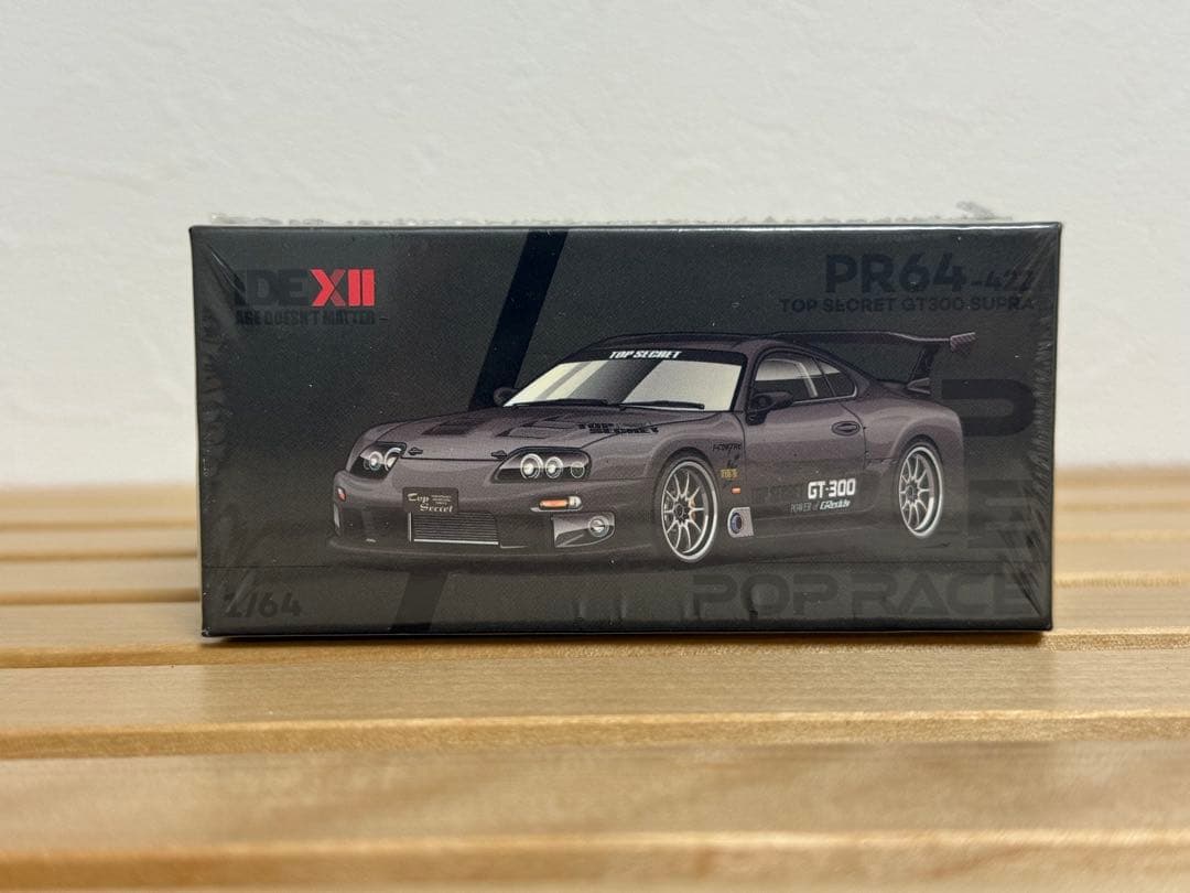 ミニカー POPRACE 1/64 Top secret GT300 supra Pop Race 1:64 Top Secret GT300 Supra Chrome Purple Tokyo Auto