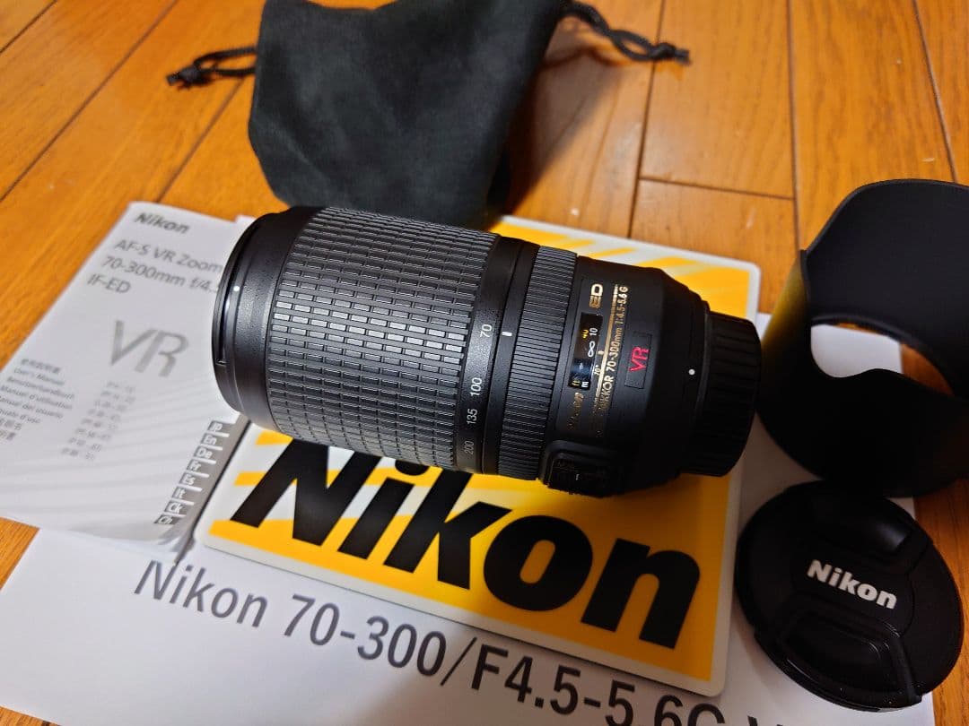 【超美品】Nikon AF-S NIKKOR 70-300mm VR レンズ NIKKOR ニコン Nikon AF-S VR Zoom Nikkor 70-300mm f4.5-5.6G IF-ED