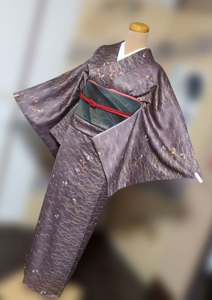 ✧66✧ 小紋4点セット　超美品 82-324-17-main.jpg