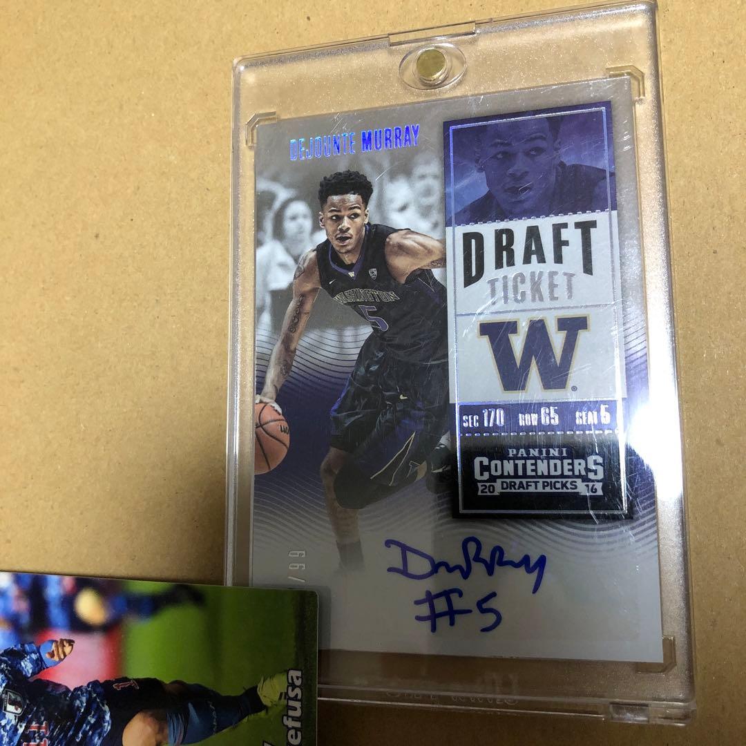 NBA Dejounte Murray サインカード　x/99 NBA Dejounte Murray サインカード x/99 NBA Dejounte Murray サイン
