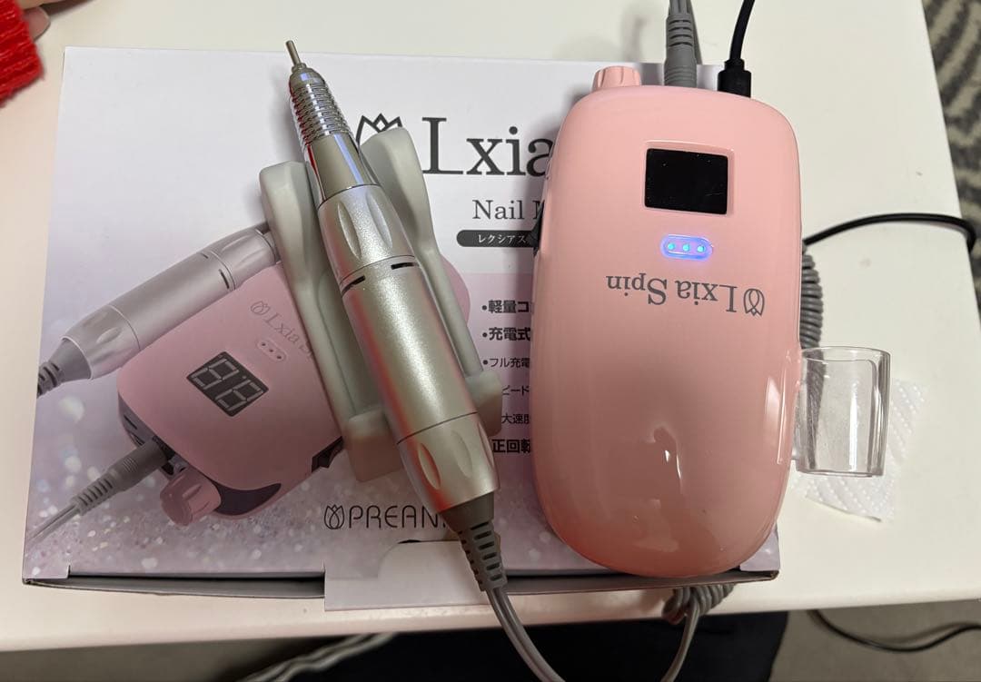 プリジェル レクシアスピンN ネイルマシーン ピンク プリジェルPREGEL]レクシアスピンN ネイルマシン【ホワイト/ピンク各色
