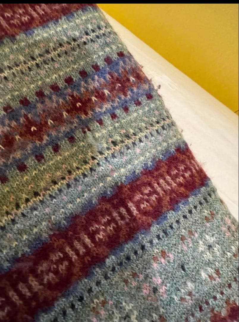 ラルフローレンスローブランケット ノルディックボーダー明日まで