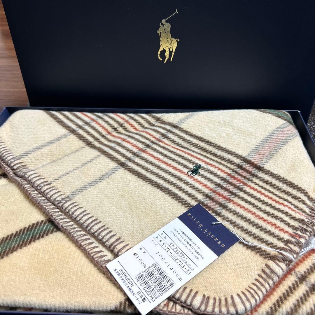 Ralph Lauren コットンブランケット 100x140cm POLO RALPH LAUREN（ポロ・ラルフローレン） ラルフローレン (RALPH