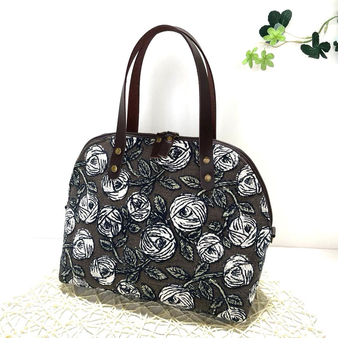 ミナペルホネンシェル型ボストンバッグ　ハンドメイド 大人気【選べる17種類】ミナペルホネンファブリックと倉敷帆布の2way