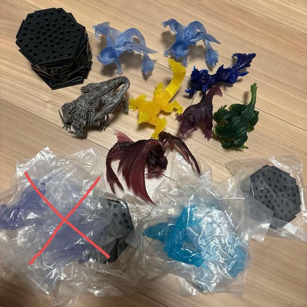 モンスターハンター 9体まとめ売り　フィギュア　ボーナスパーツ　クリアVer. モンスターハンター スタンダードモデル ボーナスパーツ完成フィギュア