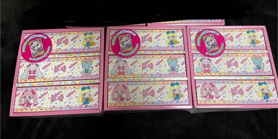 ひみつのアイプリ３段ボックス　お菓子・カード付き　3箱 ひみつのアイプリ お菓子入り3段BOX アイプリ 3段ボックス｜Yahoo