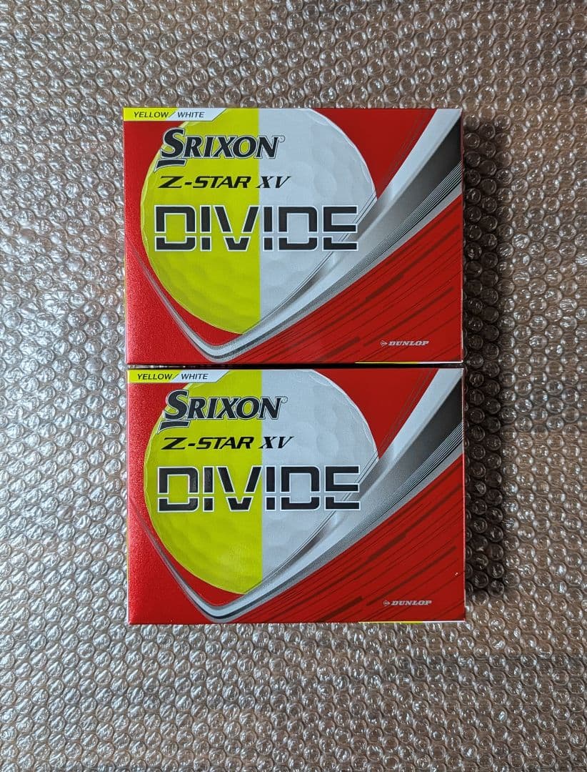 新品　Z-STAR XV divide 2025モデル 2ダース Z-STAR スリクソン XV / DIVIDE ゴルフボール 2025年モデル 限定