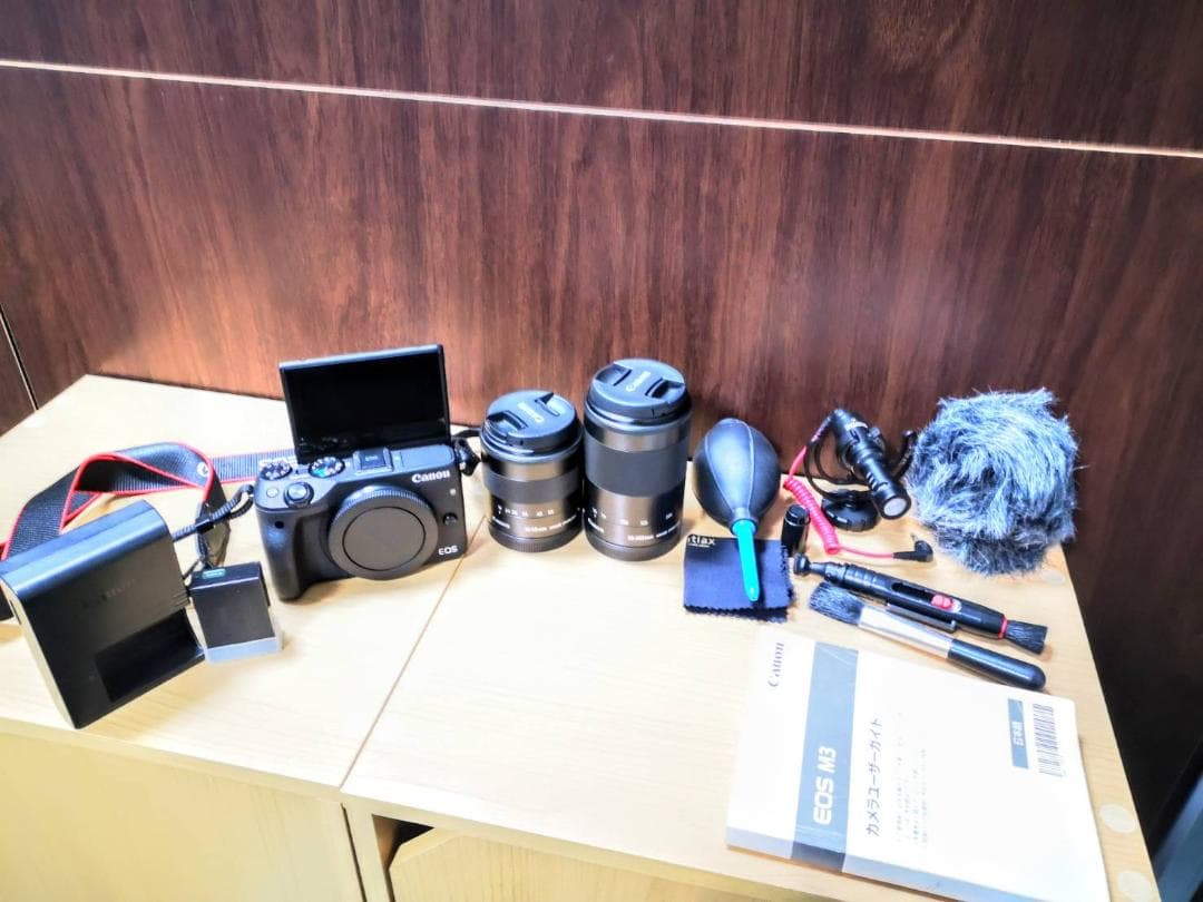 Canon ミラーレス一眼カメラ EOS M3 ダブルズームキット＋マイク等 Amazon | Canon ミラーレス一眼カメラ EOS M3 ダブルズームキット