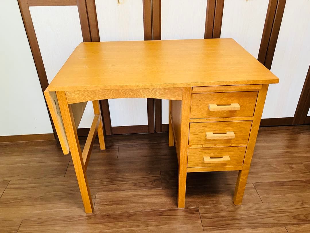 unico★パソコンデスク★学習机★ナチュラルウッド 3段引き出し unico☆パソコンデスク☆学習机☆ナチュラルウッド 3段引き出し unico