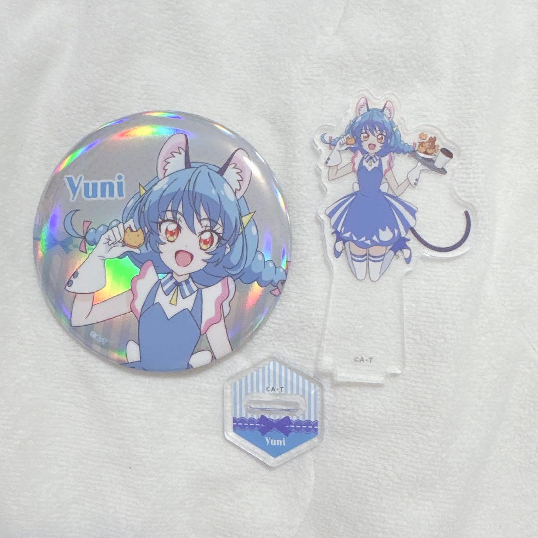 アクリルスタンド オーロラ缶バッジ プリキュア ユニ キュアコスモ アクスタ アクリルスタンド+オーロラ缶バッジ / HUGっと！プリキュア 【＠Loppi