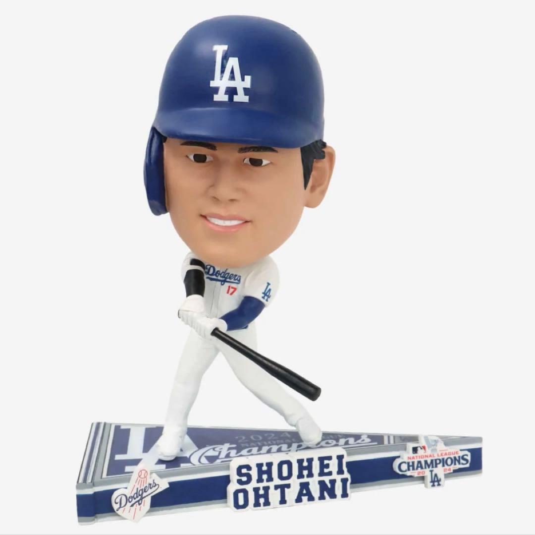 大谷翔平 【限定】ボブルヘッド　ビッグヘッド　チャンピオン ペナント　ドジャース 世界10,000体限定!! 大谷翔平選手「ミニver.ボブルヘッド」新入荷