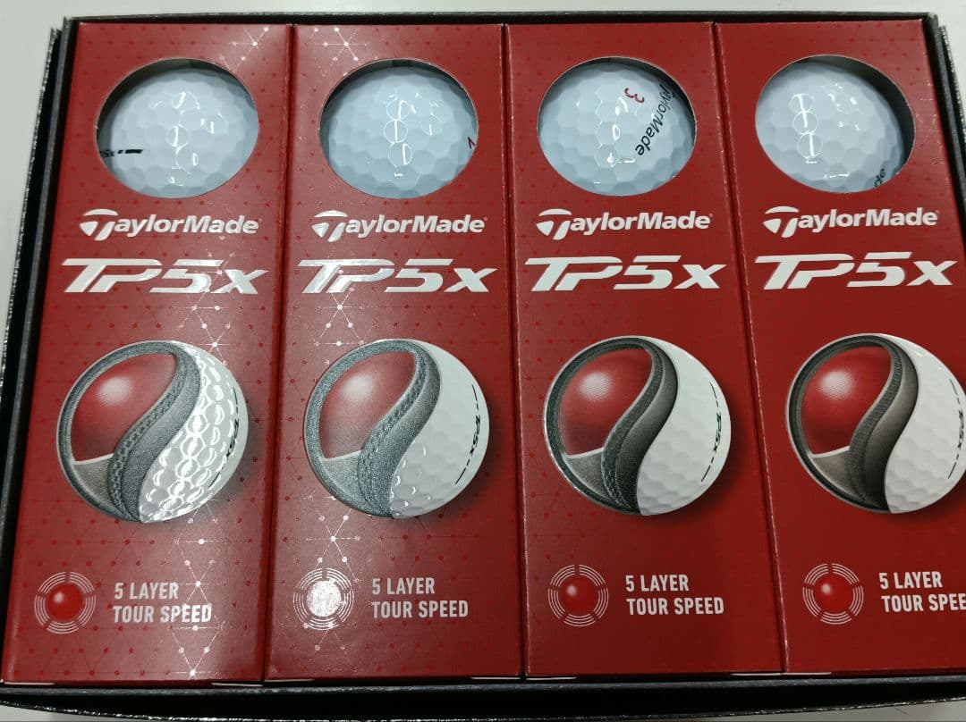 TaylorMade TP5x 3ダース TaylorMade（テーラーメイド） TP5 ゴルフボール 3ダースセット36個