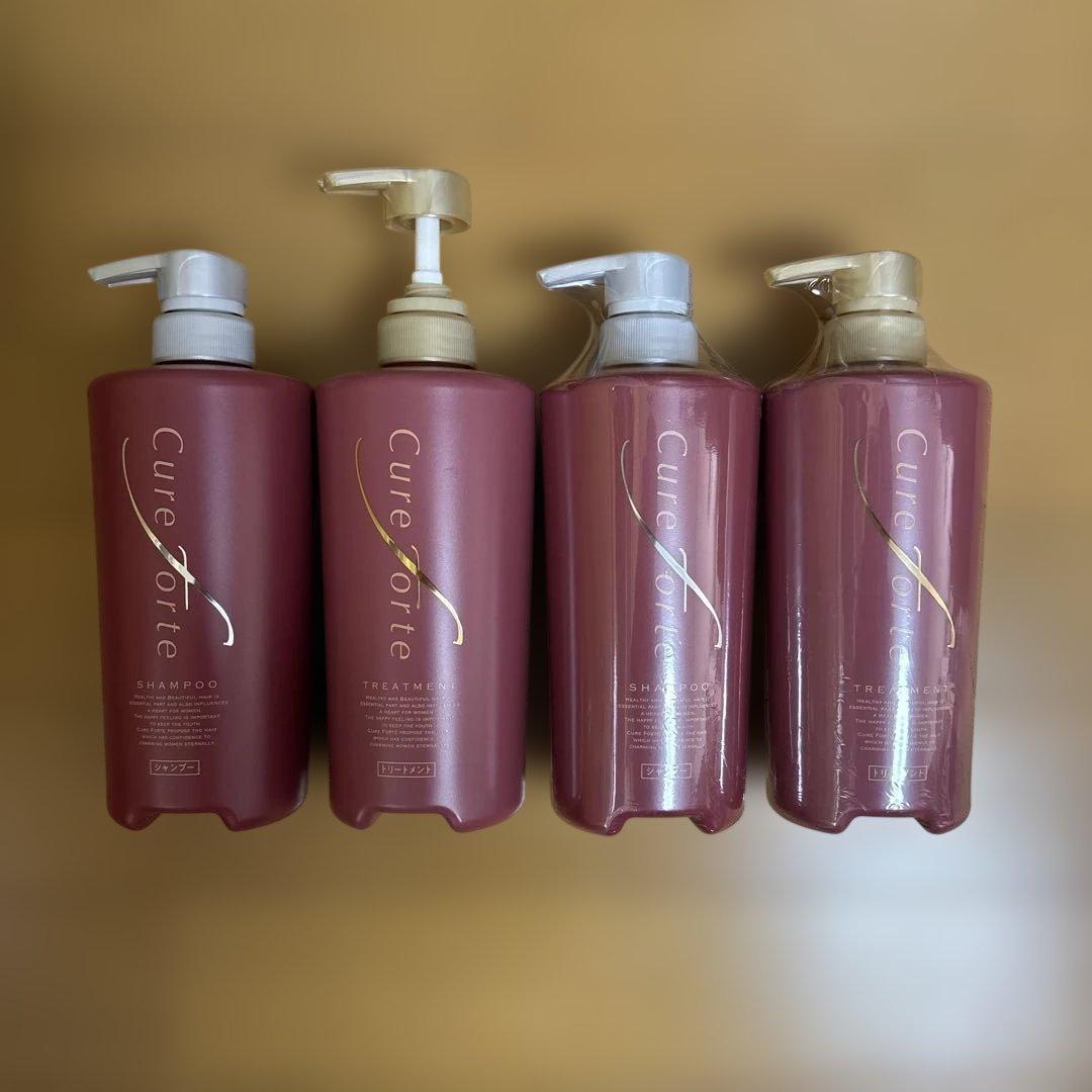 キュアフォルテ シャンプー トリートメント600ml 4本セット お値下げ中！ キュアフォルテ 髪と頭皮の老舗サロン開発 シャンプーRNV＆