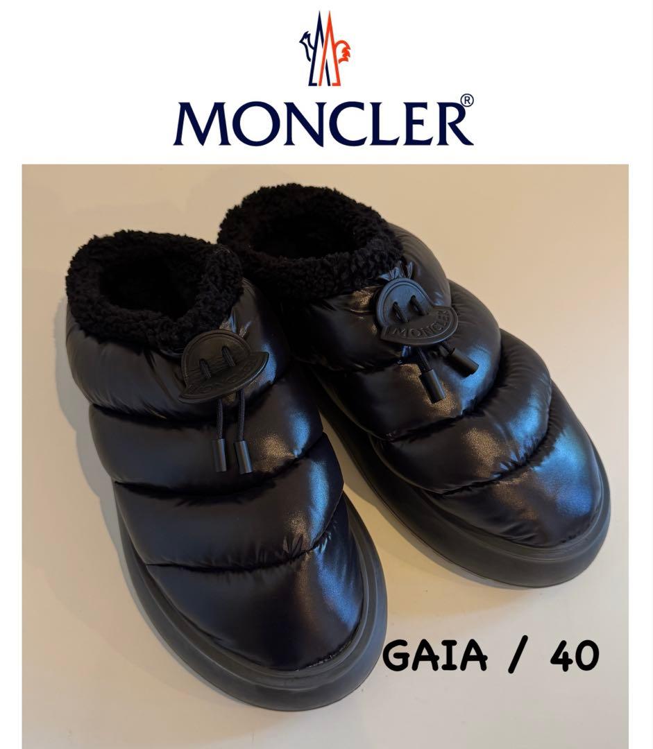 ★モンクレール ガイア サボ 黒 サンダル GAIA MONCLER 40 楽天市場】モンクレール ガイア サボ レディース ダウン入りスリッパ