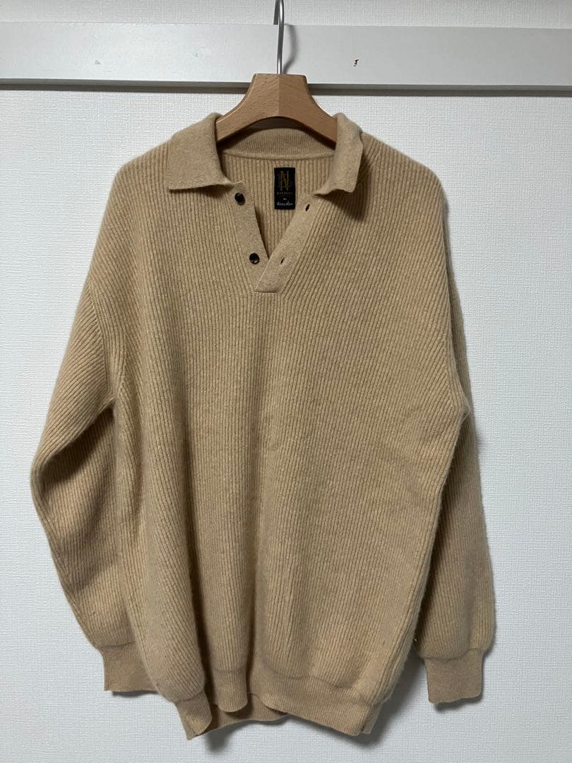 Steven Alan別注 BATONER カシミヤフォックス　ニットポロ 24AW BATONER×Steven Alan カシミヤフォックス ニットポロ - メルカリ