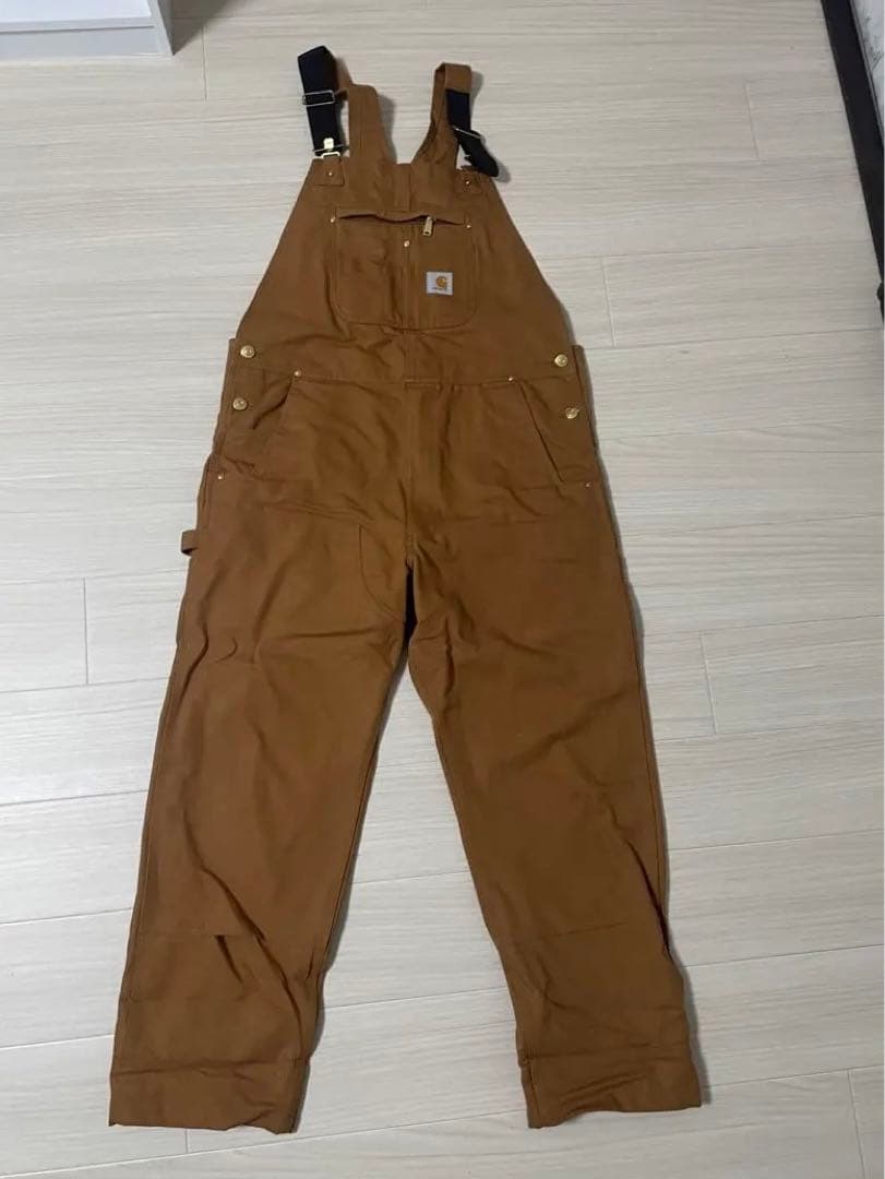 あつあげページ Carhartt ダックビブオーバーオール ブラウン カーハート ダック ビブ オーバーオール 102776 ブラウンダック