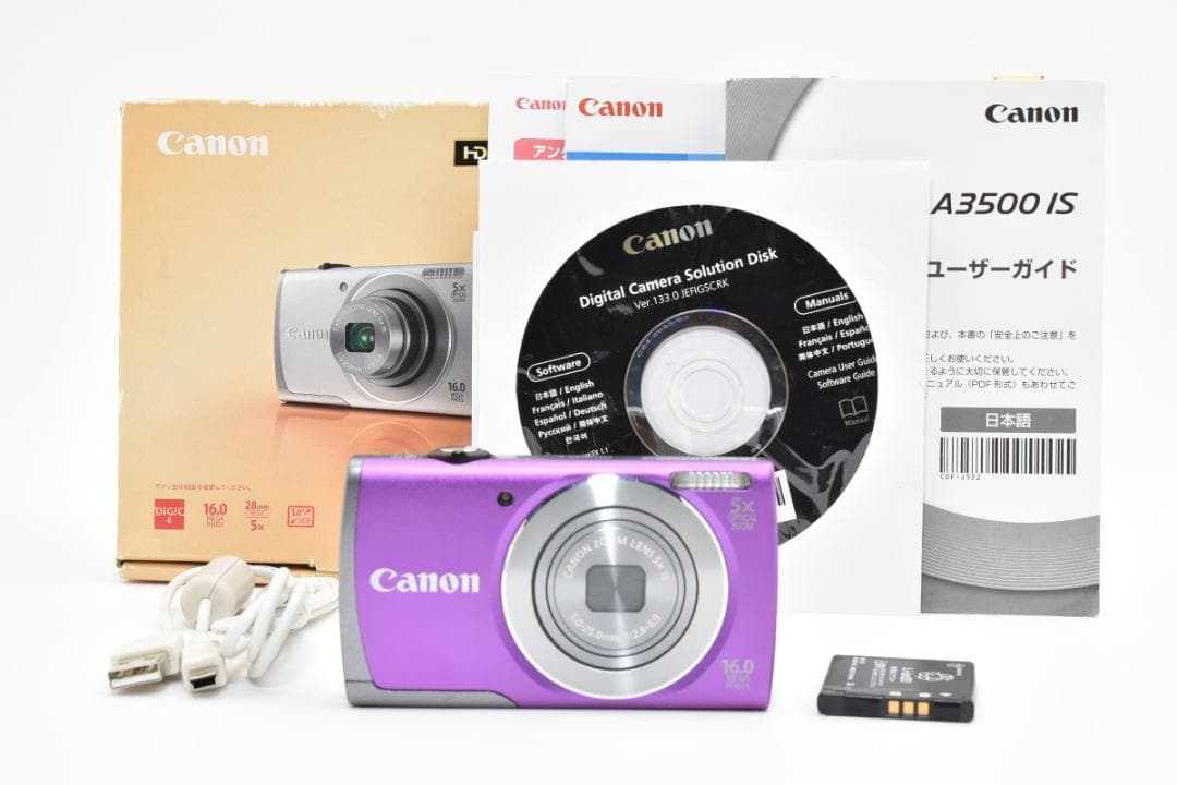 【ほぼ新品 元箱付き】キャノン Canon PowerShot A3500 IS キヤノン、Wi-Fiを搭載した5倍ズーム「PowerShot A3500 IS」 - 価格.com