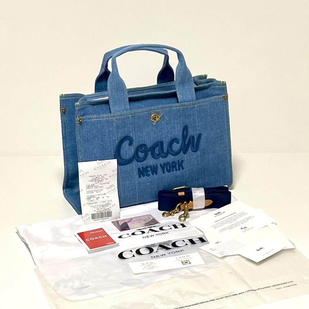 レディース　COACH デニム トートバッグ ショルダーバッグ CR657 COACH（コーチ） バッグ トートバッグ ショルダーバッグ レディース