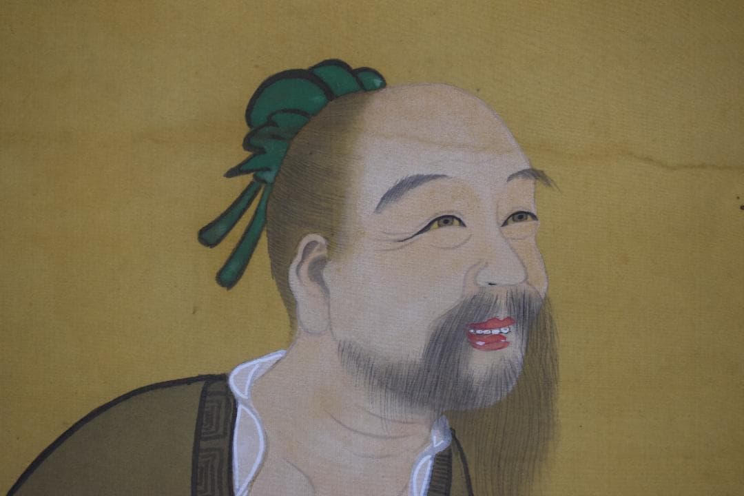 真作】三笠華山/桃仙人図/掛軸☆宝船☆Z-589