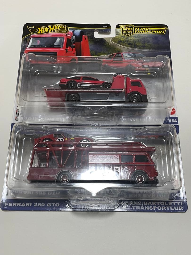 ホットウィールトランポAE86スプリンタートレノ＆フェラーリ250GTOセット ホットウィールトランポ AE86スプリンタートレノ フェラーリ250GTO