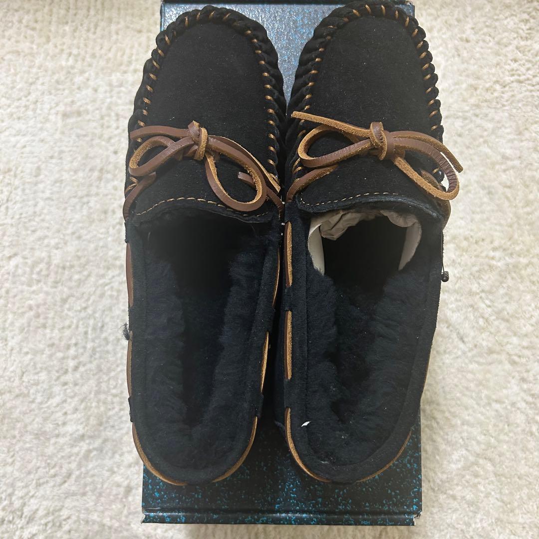 【新品】EMU Australia ブラックモカシン EMU Australia（エミュ オーストラリア） EMU エミュー オーストラリア