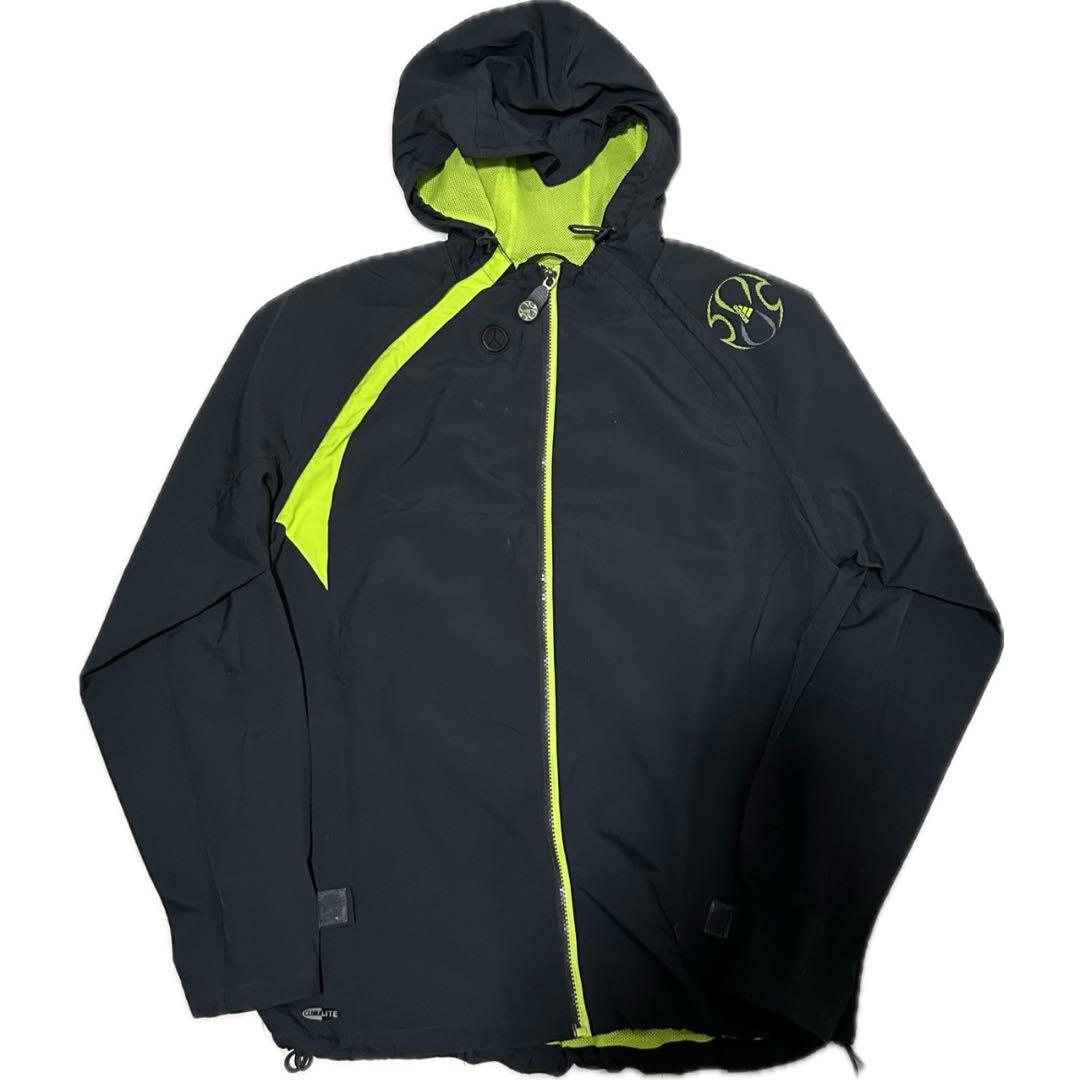 ジャケット・アウター adidas f50 nylon jacket 00s Adidas Vintage Super Rare F50 Jacket Windbreaker Black Orange